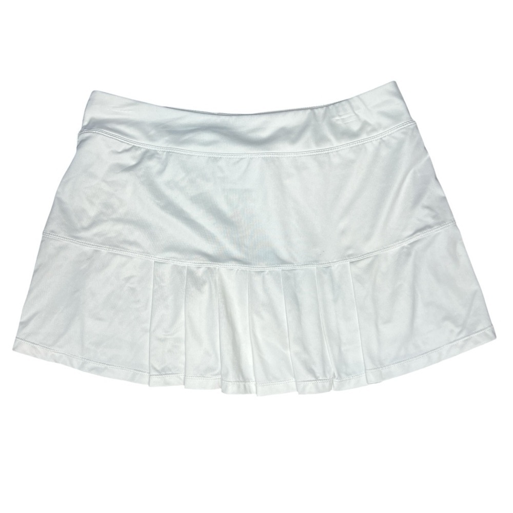 Xersion White Pleated Skort Built In Shorts Athletic Sporty Women's Size Medium